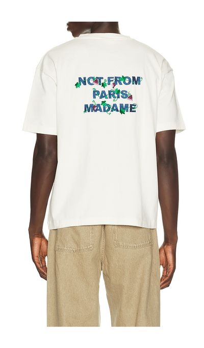 DrÃ´le De Monsieur DrÃ´le De Monsieur Vine Embroidered Slogan Tee Shirt