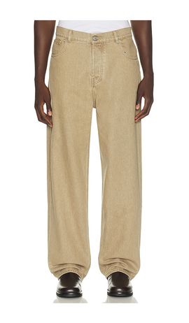 DrÃ´le De Monsieur DrÃ´le De Monsieur Washed Khaki Straight Jeans