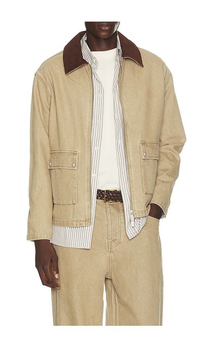 DrÃ´le De Monsieur DrÃ´le De Monsieur Washed Zipped Denim Jacket