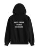Drole De Monsieur Drole De Monsieur Not From Paris Slogan Drawstring Hoodie - 2