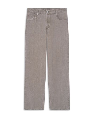 Drole De Monsieur Drole De Monsieur Washed Khaki Straight Fit Jeans