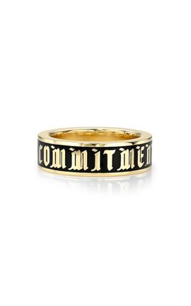 DRU. DRU. Commitment Issues 14K Yellow Gold Diamond Ring Gold