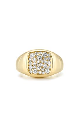 DRU. DRU. The Don Pinky 14K Yellow Gold Diamond Pinky Ring Gold