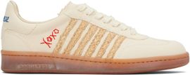 Dsquared2 Dsquared2 Beige Summer Lovers Raffia Boxer Sneakers