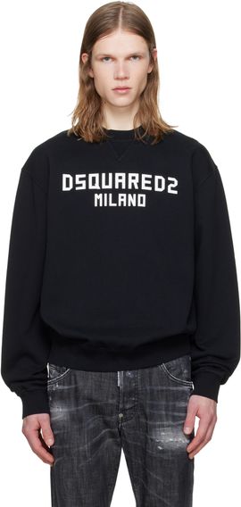 Dsquared2 Dsquared2 Black 'Dsquared2 Milano' Cool Fit Sweatshirt