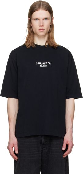 Dsquared2 Dsquared2 Black 'Dsquared2 Milano' Loose Fit T-shirt