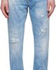 Dsquared2 Dsquared2 Blue Light Wash Teddy Jeans - 1