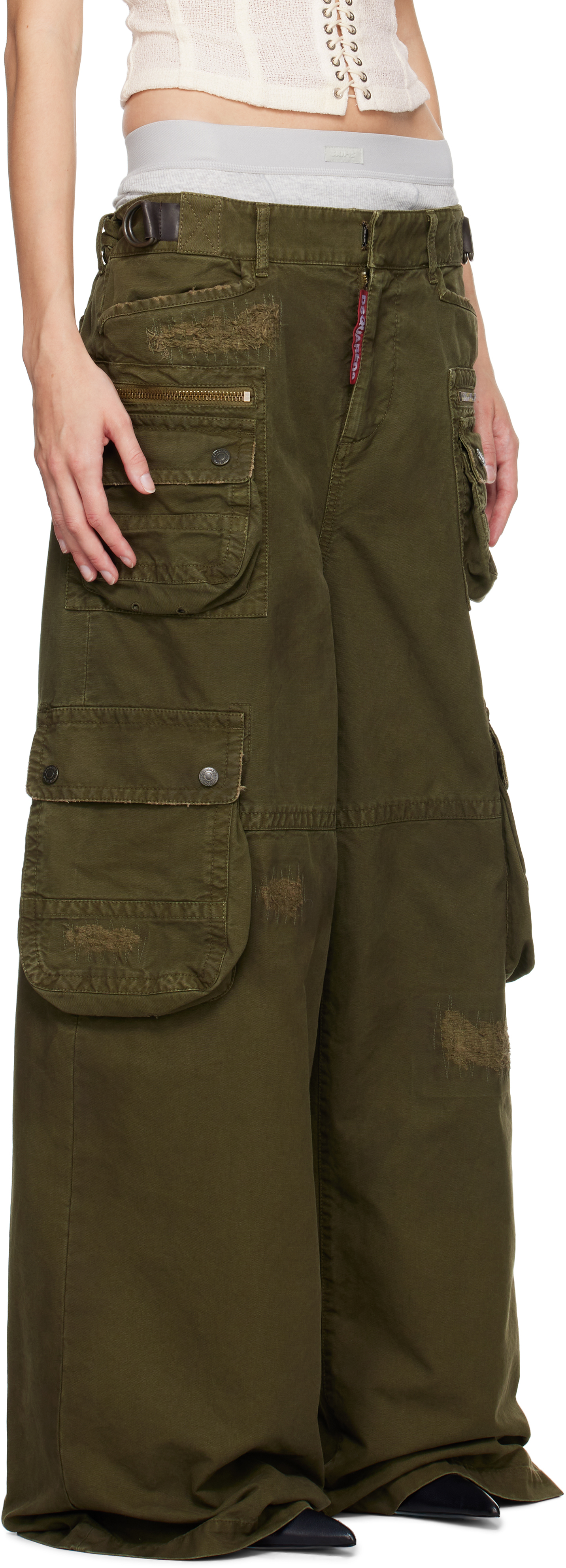 Dsquared2 - Khaki Lost Pocket Cargo Pants