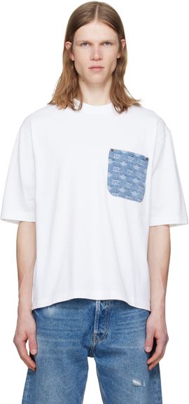Dsquared2 Dsquared2 White D2 Monogram Loose Fit T-shirt