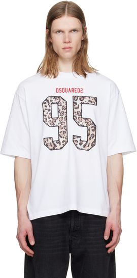 Dsquared2 Dsquared2 White Wild2 Loose Fit T-shirt