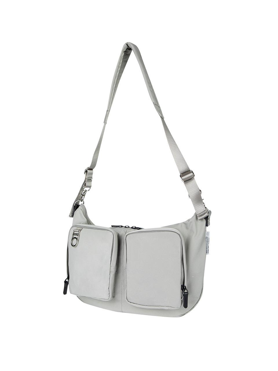 DTHIRTYONE Double Pocket Half-Moon Crossbag_Warm Sand