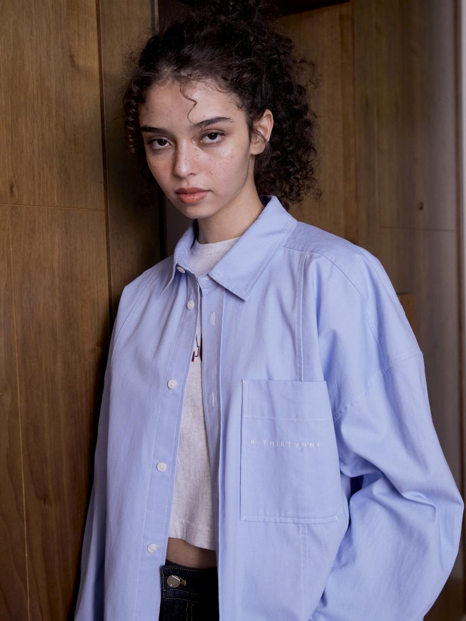 DTHIRTYONE Embroidered Oxford Shirt (SOFT BLUE)