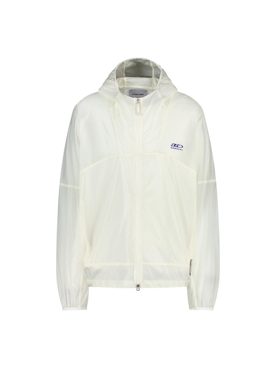 DTHIRTYONE Light Weight Windbreaker Hooded Jacket (WHITE)