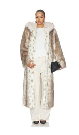 Ducie Ducie Dina Long Faux Fur Coat