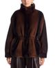 Ducie Ducie Kai Faux Fur Zip Front Jacket - 1