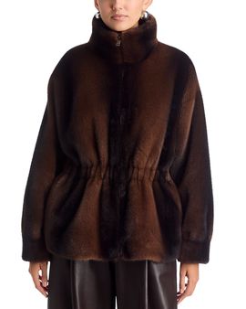 Ducie Ducie Kai Faux Fur Zip Front Jacket