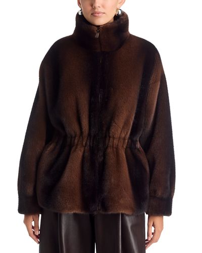 Ducie Ducie Kai Faux Fur Zip Front Jacket