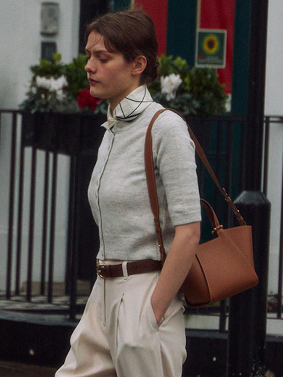 DUFOIS Classic Soft-touch Leather Mini Tote Bag_4Colors