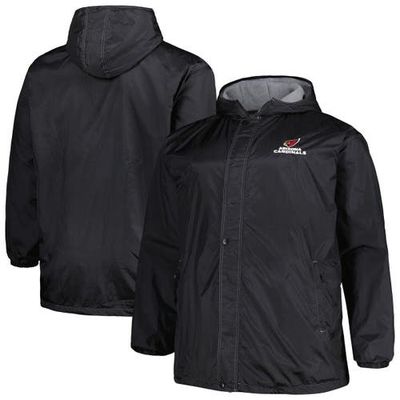 DUNBROOKE Men's Dunbrooke Black Arizona Cardinals Big & Tall Legacy Stadium Full-Zip Jacket 