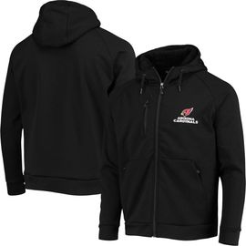 DUNBROOKE Men's Dunbrooke Black Arizona Cardinals Shag Tri-Blend Full-Zip Raglan Hoodie 