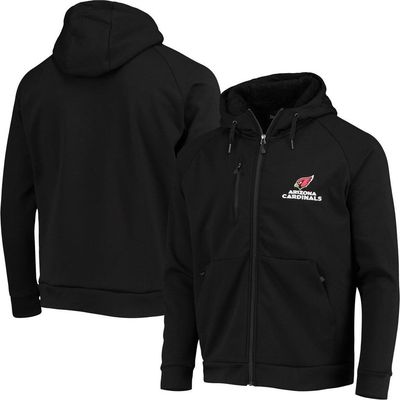 DUNBROOKE Men's Dunbrooke Black Arizona Cardinals Shag Tri-Blend Full-Zip Raglan Hoodie 