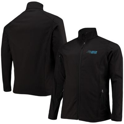 DUNBROOKE Men's Dunbrooke Black Carolina Panthers Big & Tall Sonoma Softshell Full-Zip Jacket 