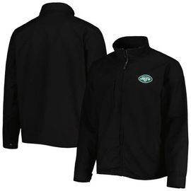 DUNBROOKE Men's Dunbrooke Black New York Jets Journey Workwear Tri-Blend Full-Zip Jacket 