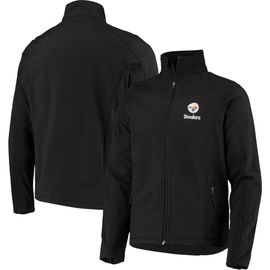 DUNBROOKE Men's Dunbrooke Black Pittsburgh Steelers Sonoma Softshell Full-Zip Jacket 