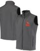 DUNBROOKE Men's Dunbrooke Charcoal Cleveland Browns Circle Archer Softshell Full-Zip Vest  - 1