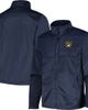 DUNBROOKE Men's Dunbrooke Heather Navy Milwaukee Brewers Explorer Full-Zip Jacket  - 1