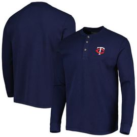 DUNBROOKE Men's Dunbrooke Minnesota Twins Navy Maverick Long Sleeve T-Shirt 