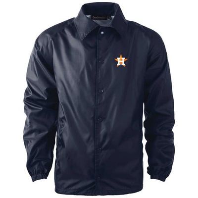 DUNBROOKE Men's Dunbrooke Navy Houston Astros Coach's Raglan Full-Snap Windbreaker Jacket 