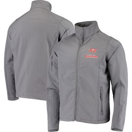 DUNBROOKE Men's Dunbrooke Pewter Tampa Bay Buccaneers Sonoma Softshell Full-Zip Jacket 