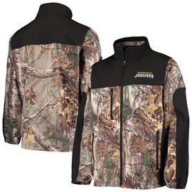 DUNBROOKE Men's Dunbrooke Realtree Camo/Black Jacksonville Jaguars Circle Hunter Softshell Full-Zip Jacket 
