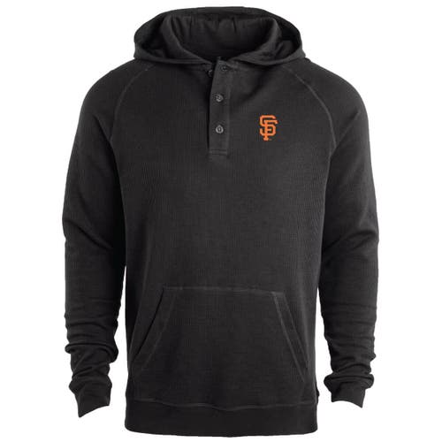 DUNBROOKE Men's Dunbrooke Black San Francisco Giants Montana Raglan Pullover Hoodie 