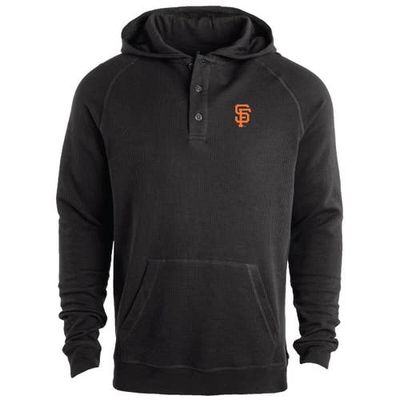 DUNBROOKE Men's Dunbrooke Black San Francisco Giants Montana Raglan Pullover Hoodie 