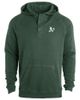 DUNBROOKE Men's Dunbrooke Green Athletics Montana Raglan Pullover Hoodie  - 1