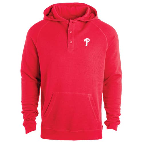 DUNBROOKE Men's Dunbrooke Red Philadelphia Phillies Montana Lightweight Raglan Pullover Hoodie 