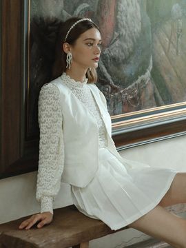 DUNDROP DD Angel Short Skirt_White