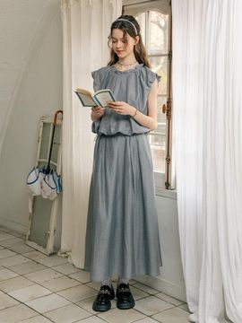 DUNDROP DD Drawstring Top and Skirt Set [3color]