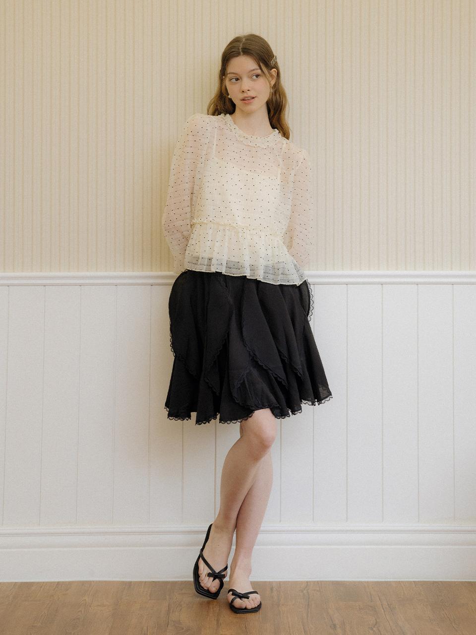 DUNDROP DD Layered Skirt [black]