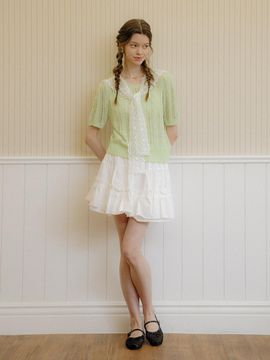 DUNDROP DD Pleated Skirt [White]