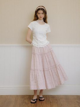 DUNDROP DD Polka Dot Skirt [Pink]