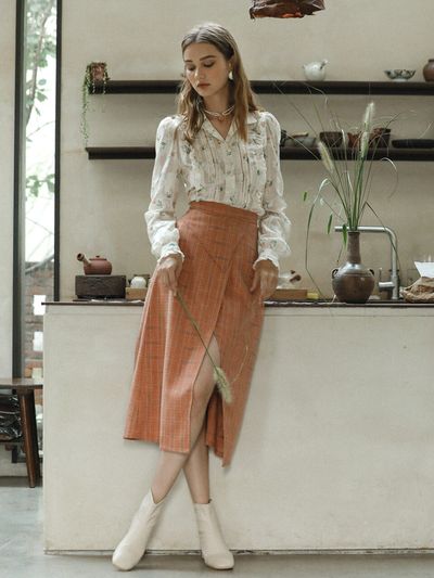DUNDROP DD Split High Waist Skirt