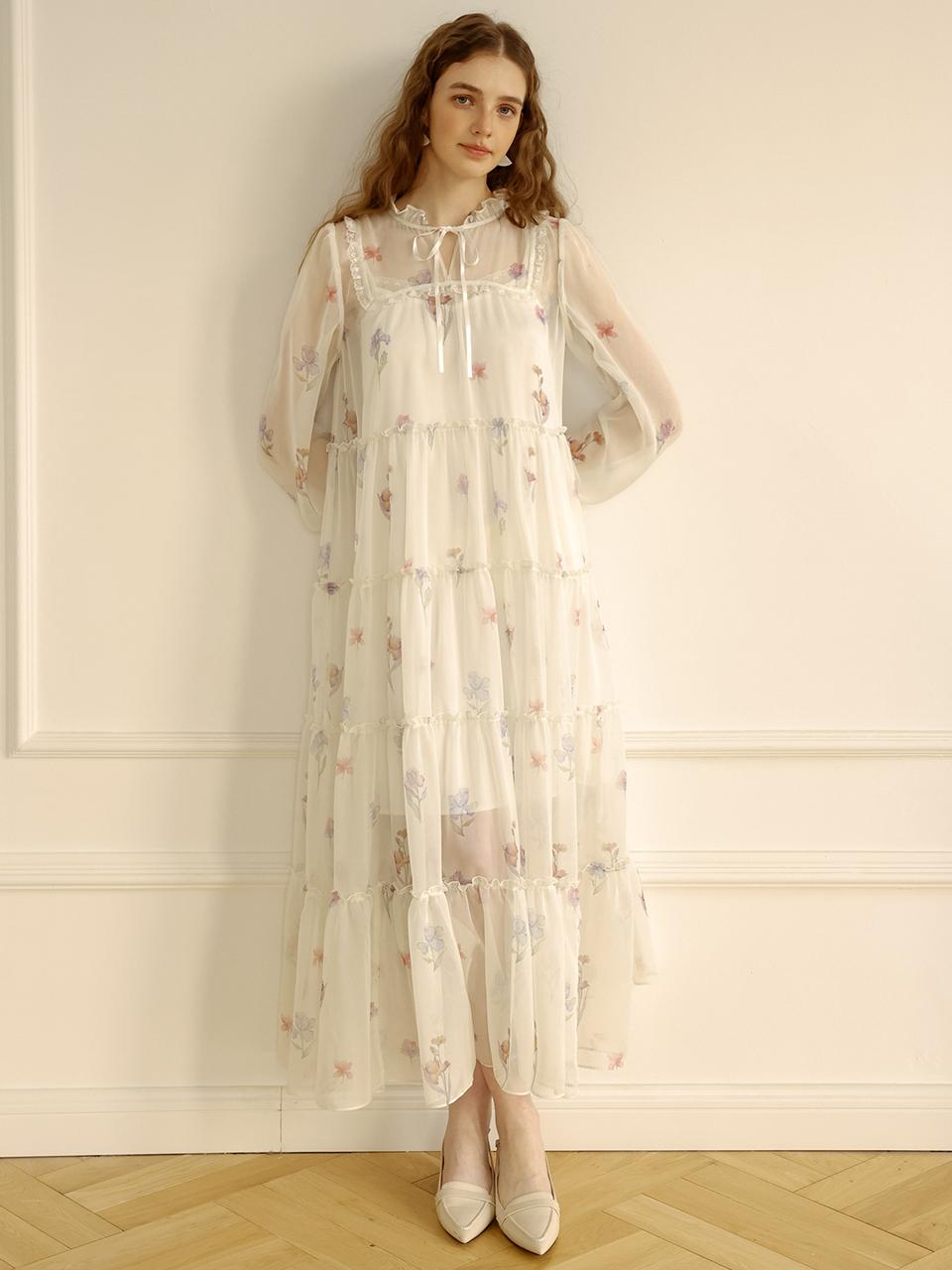 DUNDROP DD_Floral Lace Cake Dress
