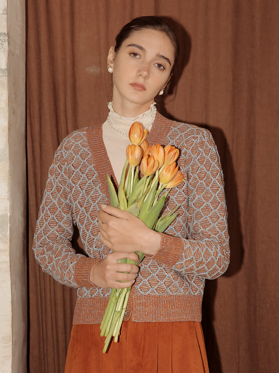 DUNDROP Forest Short Cardigan