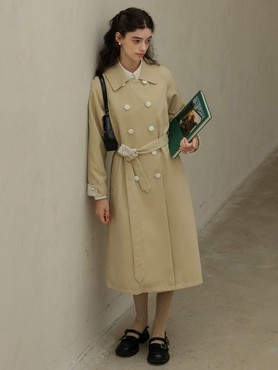 DUNDROP Lace Cuffs Windbreaker Coat