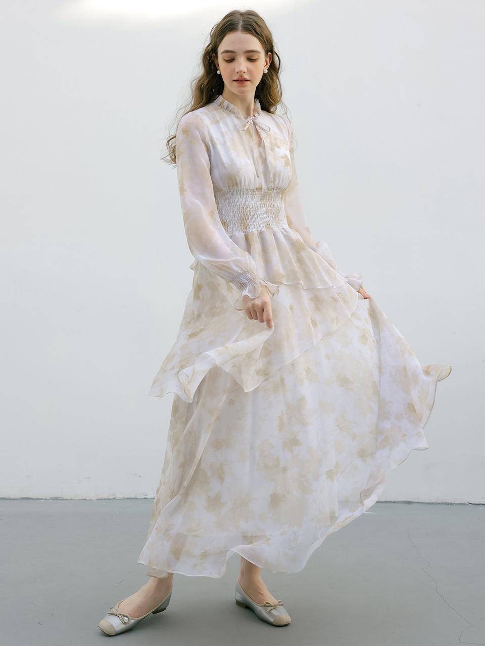 DUNDROP Temperament Layered Dress