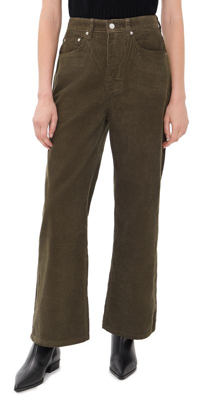 DUNST DUNST 90s Wide Corduroy Jeans Brown