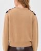 DUNST DUNST Argyle Crew Neck Sweater Camel Beige - 3